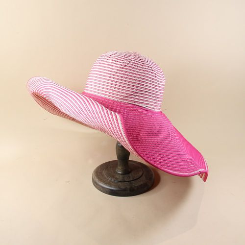Chapeau bicolore à large bord - SHEIN - Modalova