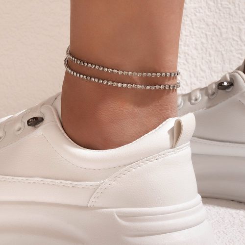 Pièces Bracelet de cheville avec strass - SHEIN - Modalova