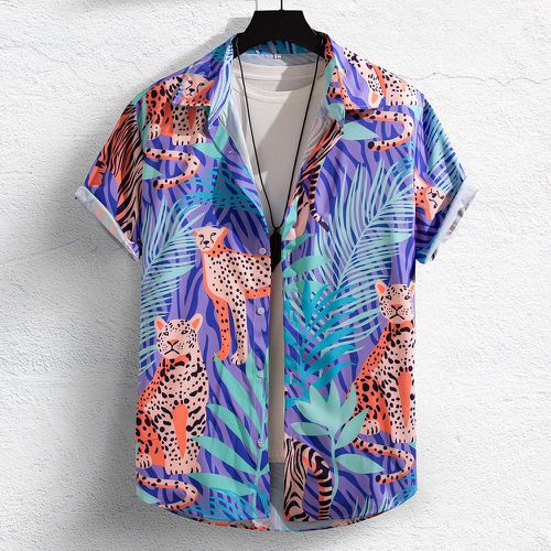 Chemise à imprimé aléatoire léopard(sans t-shirt) - SHEIN - Modalova