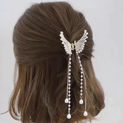 Griffe à cheveux fausse perle design papillon - SHEIN - Modalova