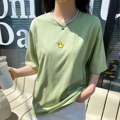 T-shirt canard à broderie - SHEIN - Modalova