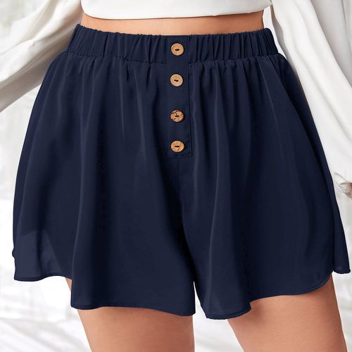 Short ample faux bouton - SHEIN - Modalova