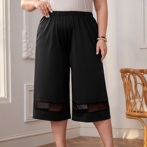 Pantalon avec tulle taille élastique - SHEIN - Modalova