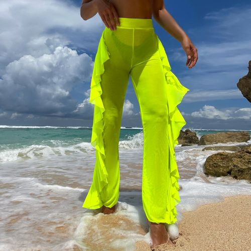 Pantalon de plage vert fluo - SHEIN - Modalova