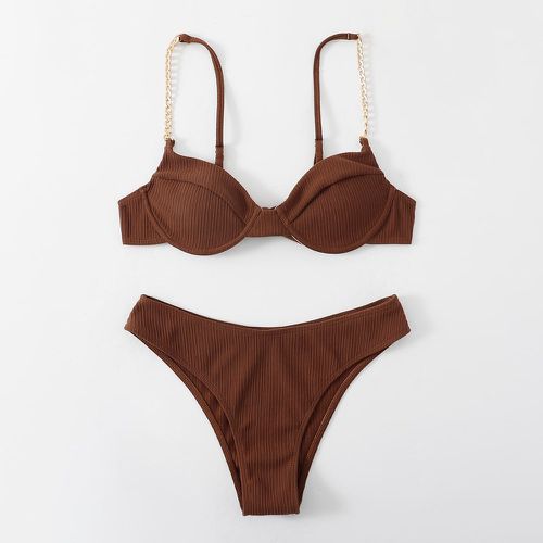 Bikini push-up chaîne sangle - SHEIN - Modalova