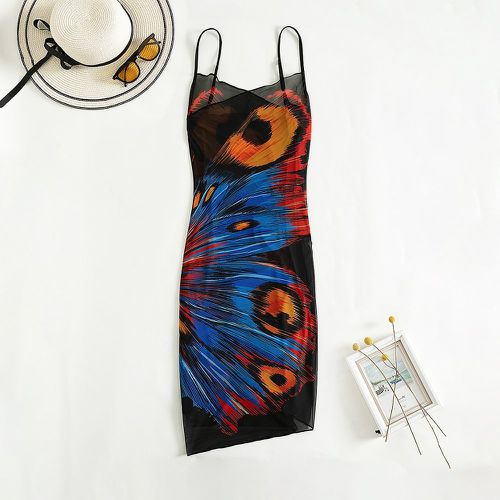 Cache-maillot à imprimé papillon asymétrique - SHEIN - Modalova