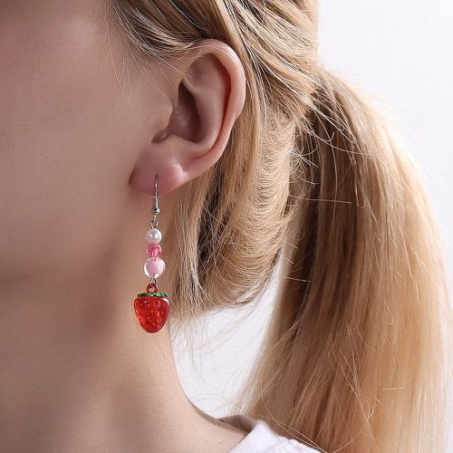 Pendants d'oreilles à design de fraise - SHEIN - Modalova