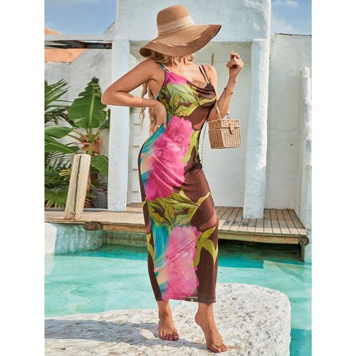 Robe de plage floral aléatoire à imprimé sans bikini - SHEIN - Modalova