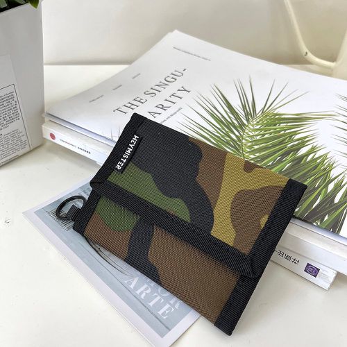 Petit portefeuille camouflage & à lettres - SHEIN - Modalova