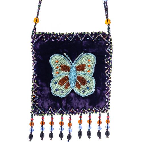 Sac carré mini papillon & perlé à franges - SHEIN - Modalova