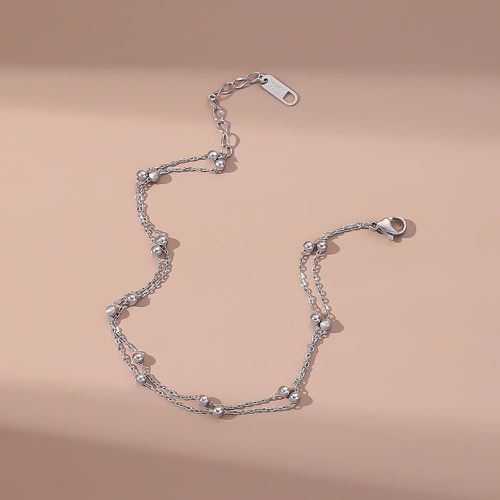 Bracelet de cheville multicouche à perles - SHEIN - Modalova