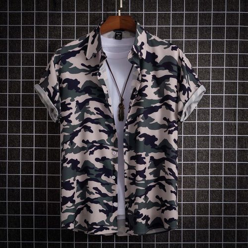 Chemise à imprimé camouflage (sans t-shirt) - SHEIN - Modalova