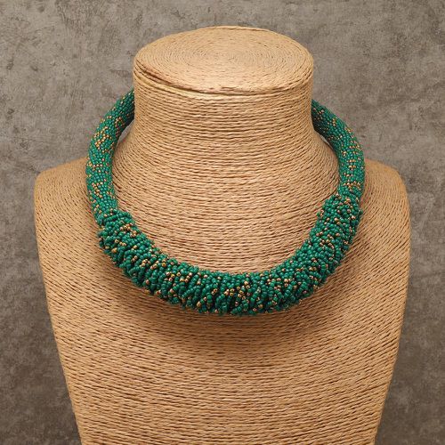 Collier à perles bicolore - SHEIN - Modalova