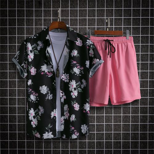 Chemise à imprimé floral & Short à cordon(sans t-shirt) - SHEIN - Modalova