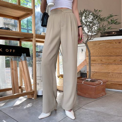 Pantalon tailleur plissé à poches - SHEIN - Modalova