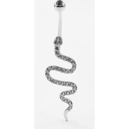 Anneau à nombril zircone cubique à détail serpent - SHEIN - Modalova