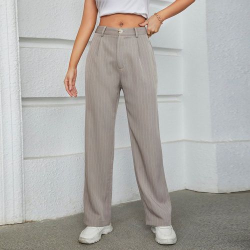 Pantalon tailleur à rayures (sans ceinture) - SHEIN - Modalova