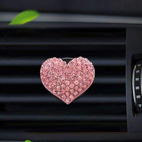 À strass design cœur sortie d'air de voiture parfum - SHEIN - Modalova