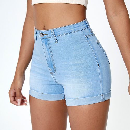 Short en jean taille haute - SHEIN - Modalova