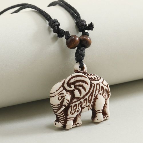 Collier avec pendentif éléphant - SHEIN - Modalova