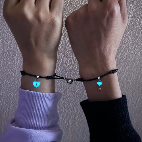 Pièces Bracelet couple aurore permanente à breloque clé et serrure - SHEIN - Modalova