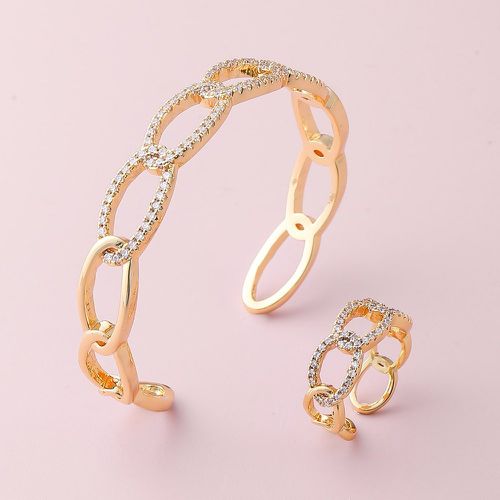 Pièces Set de bijoux avec strass design chaîne - SHEIN - Modalova