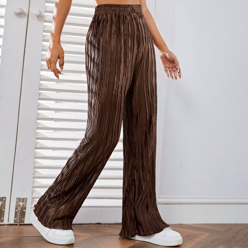 Pantalon à taille élastique texturé - SHEIN - Modalova