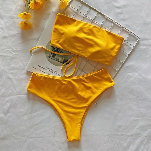 Bikini bandeau à lacets - SHEIN - Modalova
