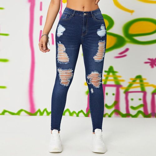 Jean skinny déchiré à poche - SHEIN - Modalova