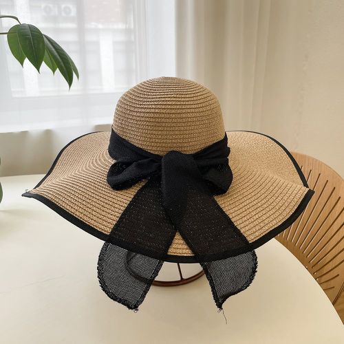 Chapeau à détail foulard à large bord - SHEIN - Modalova