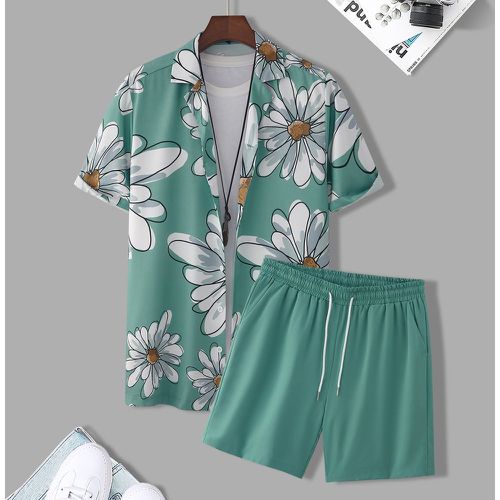 Chemise à imprimé floral aléatoire & Short (sans t-shirt) - SHEIN - Modalova