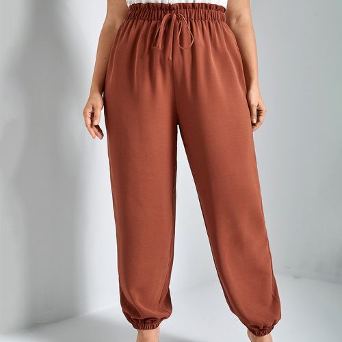 Pantalons grandes tailles Nœud Casual Unicolore - SHEIN - Modalova