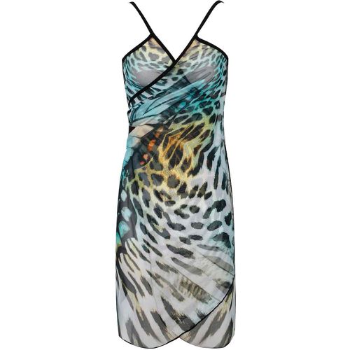 Cache-maillot à motif papillon à léopard dos-nu à fines brides - SHEIN - Modalova