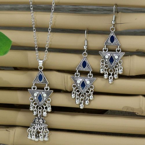 Collier à pendentif perle à franges Jhumka & pendants d'oreilles - SHEIN - Modalova