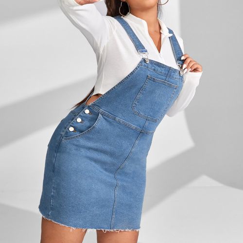 Robe en jean salopette à poche (sans t-shirt) - SHEIN - Modalova