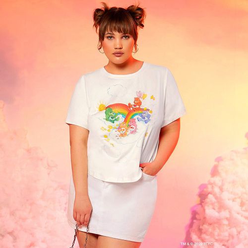 T-shirt à imprimé arc-en-ciel et ours - SHEIN - Modalova