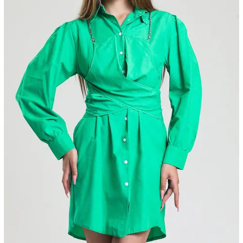 Robe chemise croisé à chaîne 2 en 1 - SHEIN - Modalova