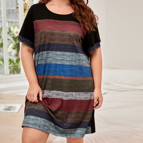 Robe t-shirt à blocs de couleurs - SHEIN - Modalova