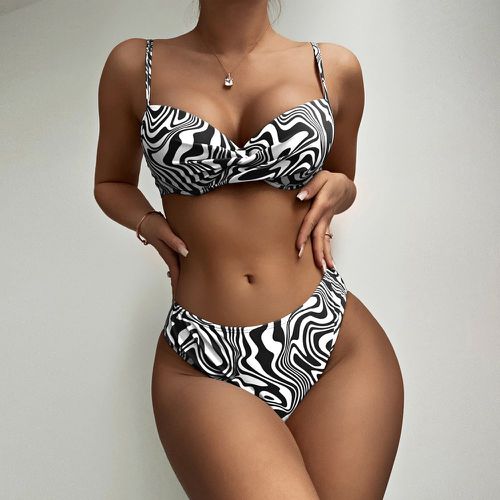 Bikini push-up à imprimé - SHEIN - Modalova