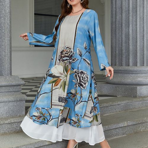 Robe tunique à imprimé floral - SHEIN - Modalova