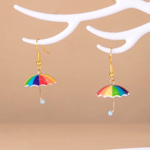 À blocs de couleurs Parapluie Pendants d'oreilles - SHEIN - Modalova