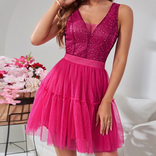 Robe avec tulle - SHEIN - Modalova