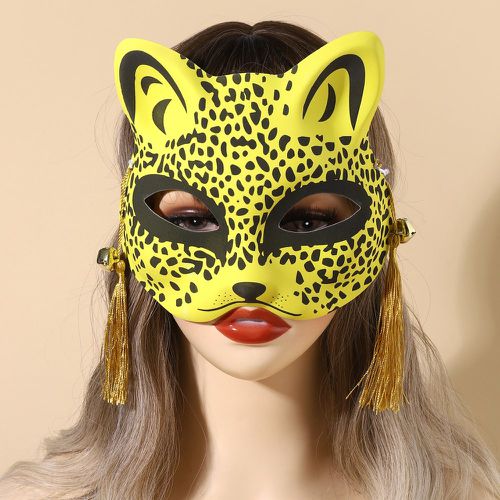 Masque facial de costume à franges & à détail clochette en forme de léopard - SHEIN - Modalova