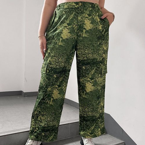 Pantalon taille haute à imprimé camouflage - SHEIN - Modalova