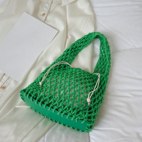 Sac en crochet minimaliste à cordon - SHEIN - Modalova