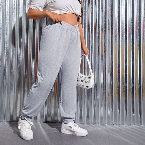 Pantalon de survêtement taille asymétrique - SHEIN - Modalova