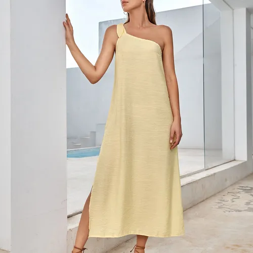 Robe de plage asymétrique fendu - SHEIN - Modalova