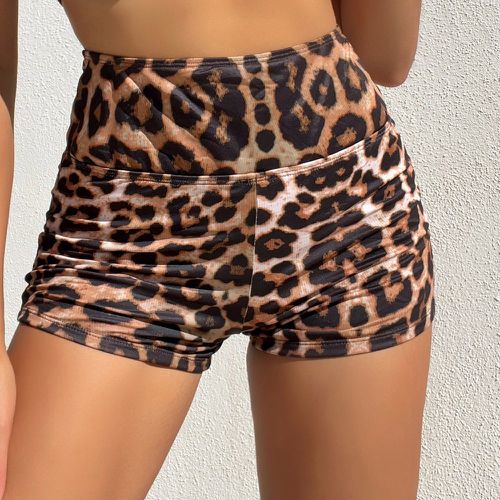 Bas de bikini léopard à nœud au dos découpe - SHEIN - Modalova