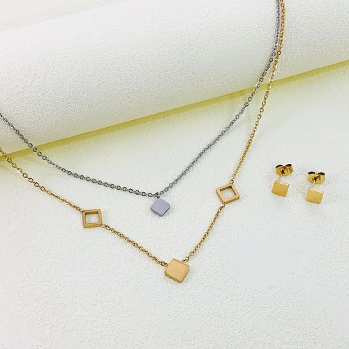Pièces Set de bijoux à détail carré - SHEIN - Modalova