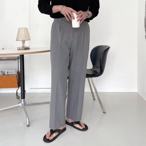 Pantalon tailleur à détail plié - SHEIN - Modalova